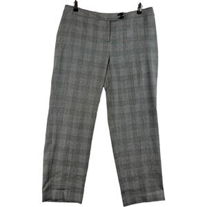 Lane Bryant Dress Pants Womens 14 Gray White Check
